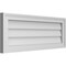 Ekena Millwork Vertical Surface Mount PVC Gable Vnt: Non-Functional, w/2"W x 1-1/2"H, Brickmould Frame, 32"W x 12"H GVPVE32X1202SN - alternate 3